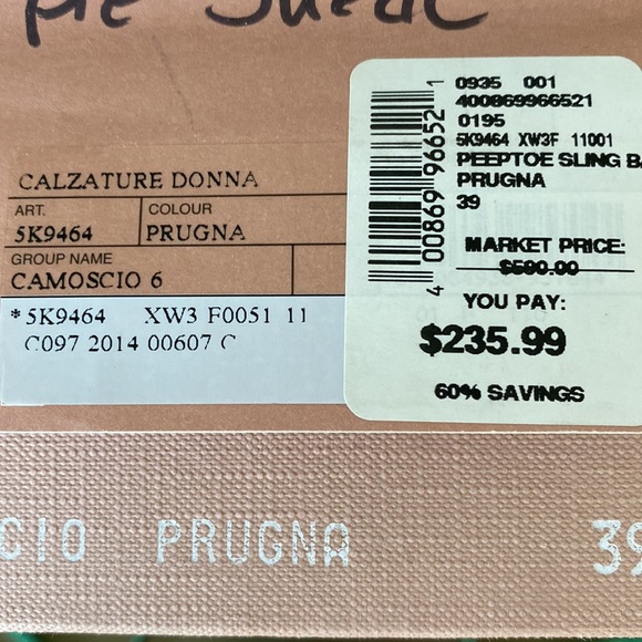 NWB Miu Miu Suede Open Toe Slingbacks - Picture 7 of 8